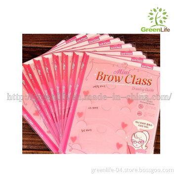 Eyebrow Drawing Card Grooming Shaping Assistant Template Brow Make-up Stencilfree&Drop Shipping